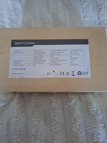 Sports camera model od010b - model:,
