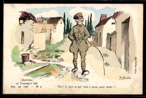 Artist postcard signed f - postcard,