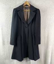 Next Fitted Coat UK 14 Black