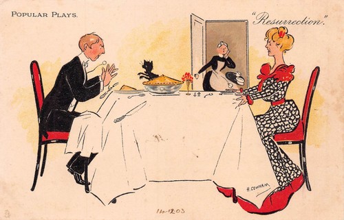 Postcard comic popular plays - postcard,