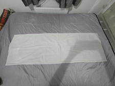 4ft (121cm) long x 6 inches (15cm) wide cream double bolster pillowcase