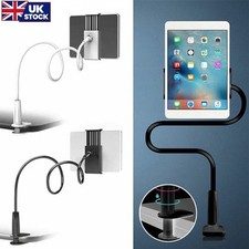 360° Flexible Gooseneck Lazy Bed Clamp Stand Holder Mount For iPad Tablet Arm UK