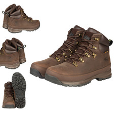 Mens Walking Boots Waterproof Outdoor Leather Hiking Boot Hiker Work Rydale