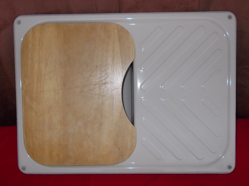 Beige caravan motorhome sink - beige,