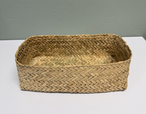 Seagrass wicker storage basket - storage,