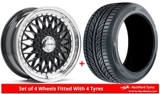 Alloy Wheels & Tyres 17" Lenso BSX For Mercedes S-Class [W126] 79-91