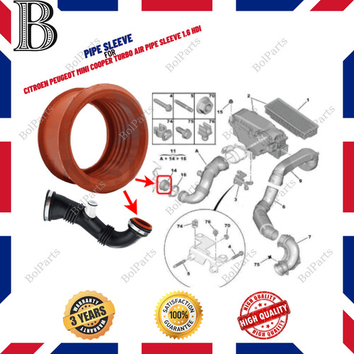 Turbo air pipe sleeve seal - turbo,