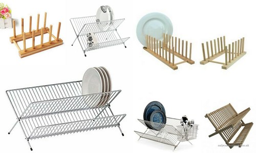 Dish drainer wooden folding - wooden,