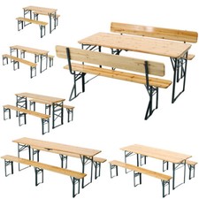 Folding Wooden Beer Table and