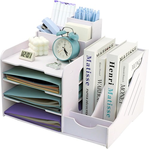 Compartment letter tray with - 7-compartment,