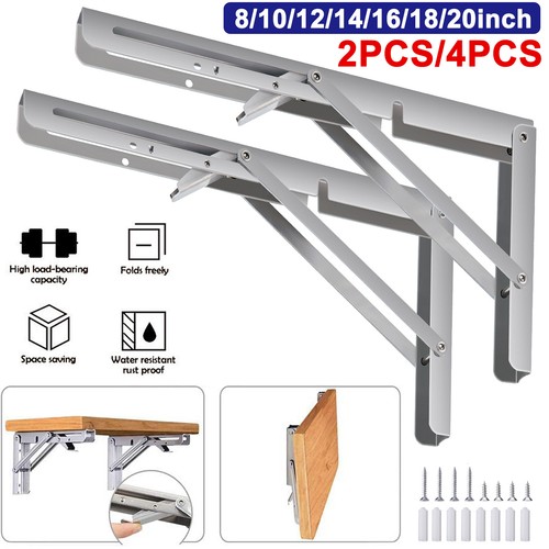 4pcs folding shelf bracket - folding,