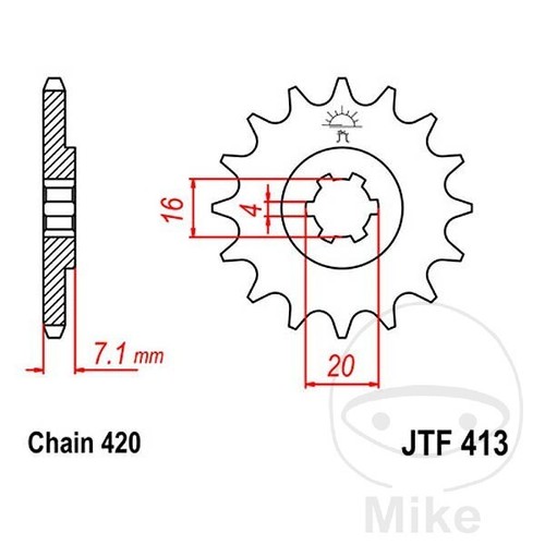 Sprocket for suzuki xk - sprocket, 50