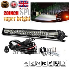 7/32/20inch Combo Led Light Bar Spot Flood Work Lamp Offroad Truck SUV Driving