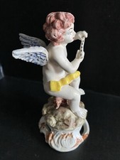RARE Vintage Italian Bisque Cherub Exceptional Condition Stamped - Capodimonte?