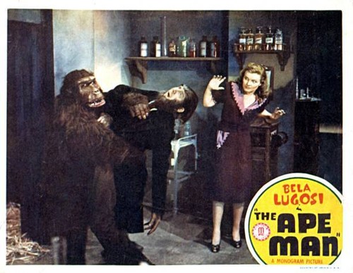 The ape man - lobby, card