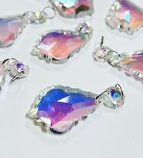 x6 AB Crystal Baroque Chandelier Glass Droplets, Lamp Light Parts, Wedding Decor