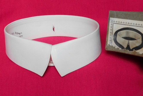 Vintage starched shirt - , collar
