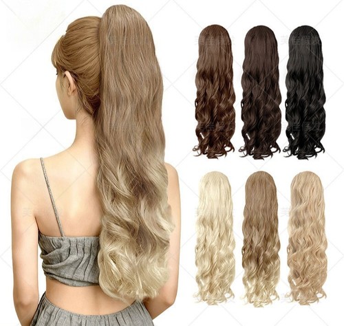 Long wavy curly ponytail - wavy,