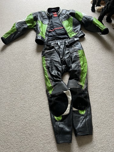 Men motorbike leather suit - leather,