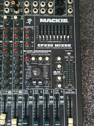 Mackie cfx20 channel - mackie,