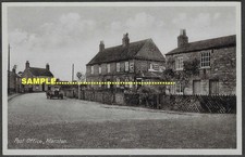 Long Marston C1930 Post Office [Angram Road?] Yorkshire postcard