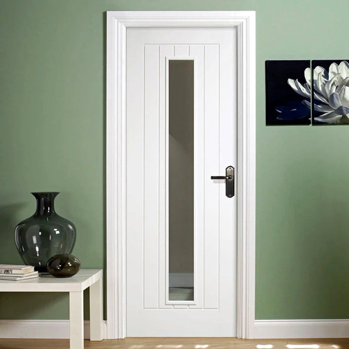 White door clear glass - door,