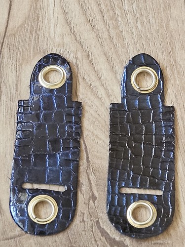 Dark navy leather alymeri - dark,