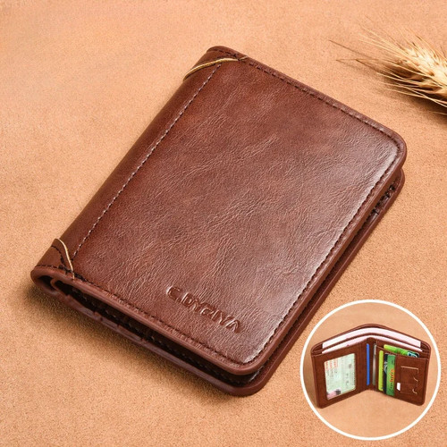 Men leather wallet card - pu, wallet,