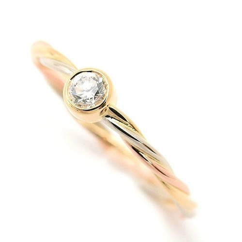 Cartier trinity twist ring - twist, 18k