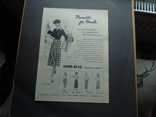 Vintage advert 1950s - advert, gor-ray