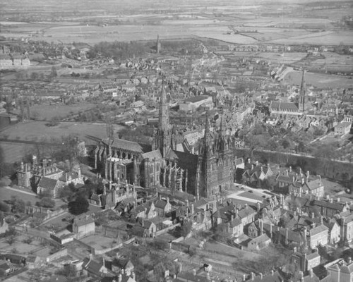 Aerial view lichfield - of,
