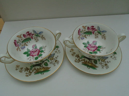 Pair wedgwood charnwood soup - wedgwood,