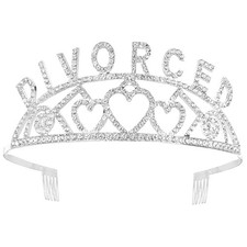 Divorce Party Tiara Silver