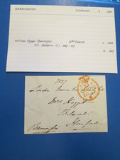 GB Signed Free Front 1837 Viscount Barrington, William Keppel Barrington