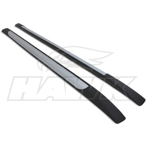 Aluminium roof rails black - black, &