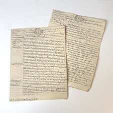 1777 Antique French Document