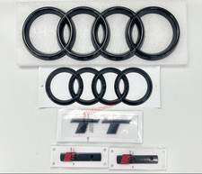 Audi TT MK2 Gloss Black Badges