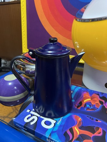 Vintage royal blue enamel - vintage,