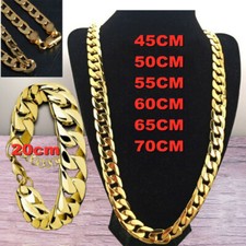 Women men curb necklace chunky - curb,