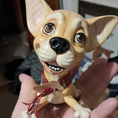 Chihuahua dog ceramic - dog,