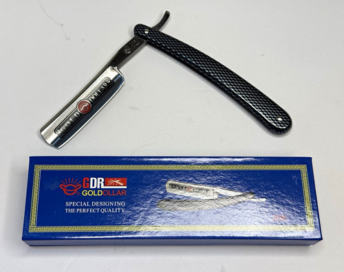 Gold dollar straight razor - gold,