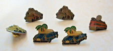 six pin badges cars & trains