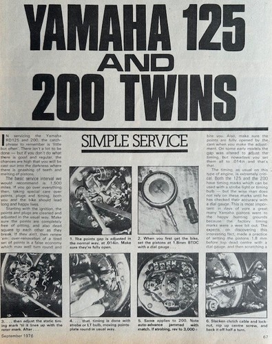 Yamaha rd125 rd200 original - yamaha,