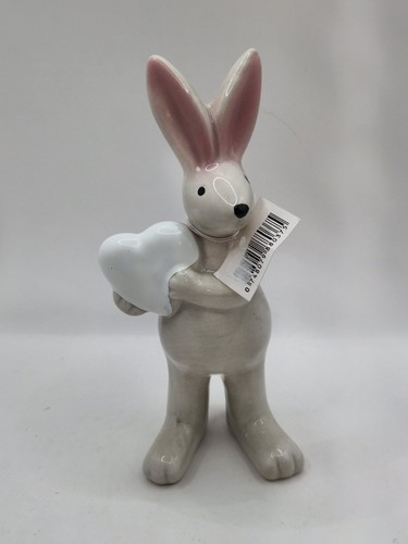 Ceramic grey rabbit - rabbit, a