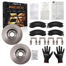 Vented Front Brake Discs Pads