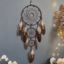 NEW Black Brown Indian Feather