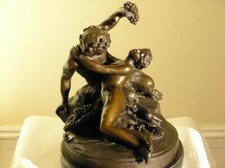 Satyr Teasing Nude Young Woman