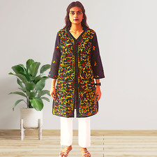 Cotton Chikan Kurti for Women