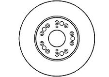FRONT BRAKE DISC FOR LEXUS