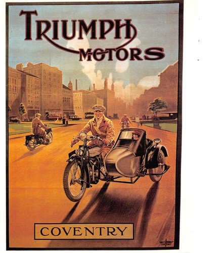 Mayfair motorcycle postcard - motorcycle,